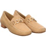 Mocassins - Effen - Leer/Suède - Blokhak - Platte Hak