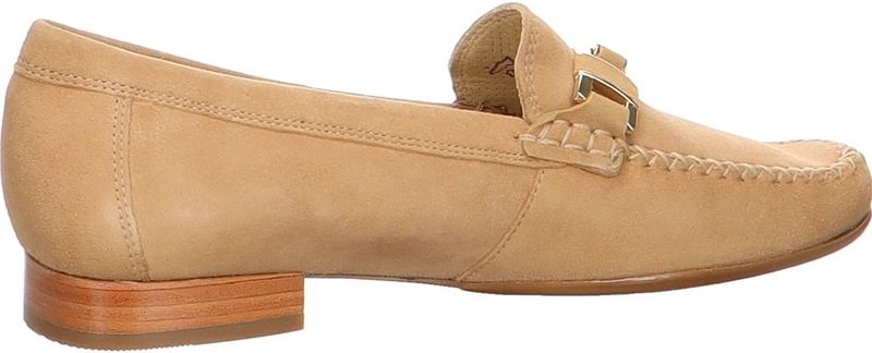 Mocassins - Effen - Leer/Suède - Blokhak - Platte Hak