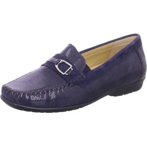 Sioux - CORTIZIA-723-H - Instappers - Blauw - Nubuck - Rubber Zool