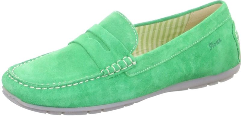 SIOUX - Mocassins - Oranje - Suède - Color-Blocking