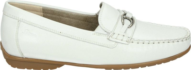 Sioux - COBARJA-H-SC - Instappers - Wit - Glad Leer - Uitneembaar Voetbed