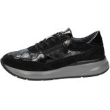 Sioux Segolia-708-J Sneakers voor dames, zwart/zwart/zwart/platina, 39 EU, Zwart Swz Platina, 39 EU Breed