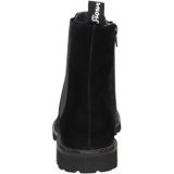 Enkellaarsjes - Meredith - Effen - Leer/Textiel/Suède - Platte Hak