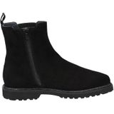 Enkellaarsjes - Meredith - Effen - Leer/Textiel/Suède - Platte Hak