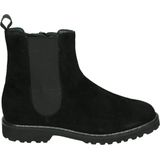 Enkellaarsjes - Meredith - Effen - Leer/Textiel/Suède - Platte Hak