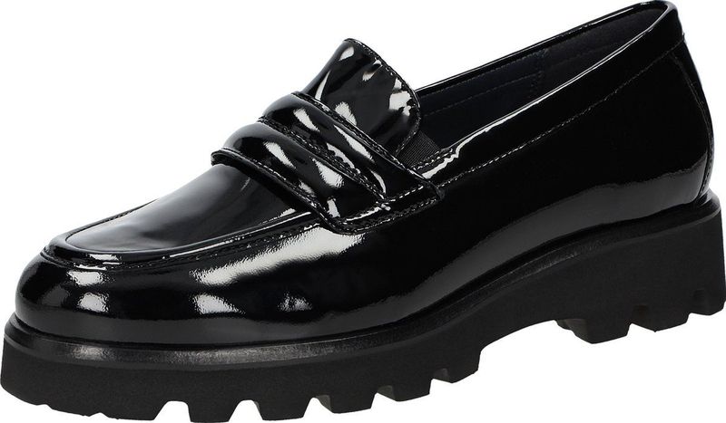 Sioux - Meredira-726-H - Mocassins - Zwart - Leer