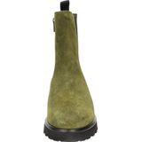 Meredira - Enkellaarsjes - Effen - Leer/Suède - Platte Hak