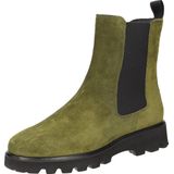 Meredira - Enkellaarsjes - Effen - Leer/Suède - Platte Hak