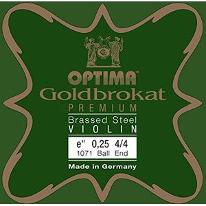 Optima Vioolsnaren goudbrokaat 1/16 E 0,25 S licht