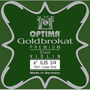 Optima Vioolsnaren gouden brokaat premium 3/4 E 0,25 S licht