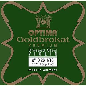 OPTIMA Goldbrokaat viool E1 0,26 messing voor viool 1/16