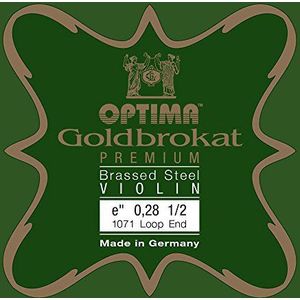 OPTIMA Goudbrokaat messing viool E1 0,28 gesp einde 1/2