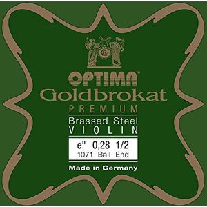 Optima Viool snaren goudbrokaat premium messing 1/2 E 0,28 K x-hard