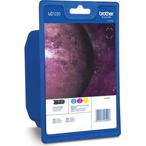 Brother LC1220RBWBP inktcartridge 3 stuk(s) Origineel Cyaan, Magenta, Geel