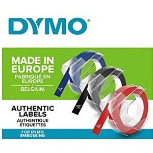 Dymo-reliëfetiketten (zelfklevend, 9 mm x 3 m)