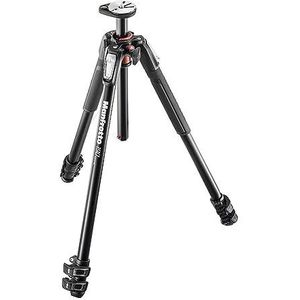 Manfrotto MT190XPRO3 Treppiede Foto, Colonna Posizionabile a 90°, 3 Sezioni in Alluminio, Nero/Antracite