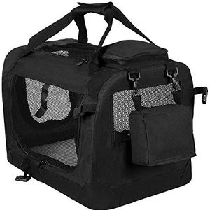EUGAD Opvouwbaar Hondentransportbox hondenbox autobox kattenbox, 70x52x52cm, max. belastbaarheid 16kg, 0121HT