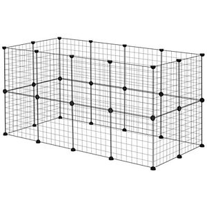 EUGAD Vrije ren voor konijnen, cavia's omheining, BHT 200x70x100cm