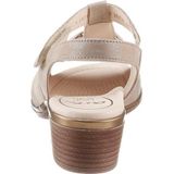 ARA Lugano sandalen met hak voor dames, zand, 37.5 EU Weit