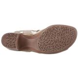 ARA Lugano sandalen met hak voor dames, zand, 37.5 EU Weit