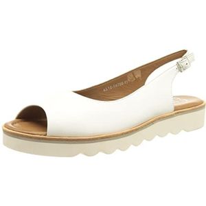 ARA Dames Genua sandaal, wit, 39 EU