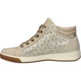 Ara Rome high dames hoge sneaker - Beige multi
