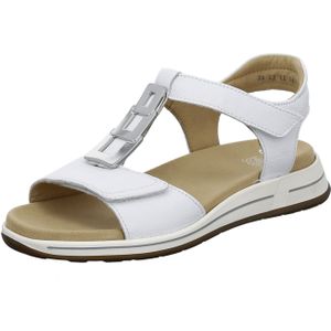 Ara - OSAKA-S - Sandaal - Wit - Sleehak - Klittenbandsluiting