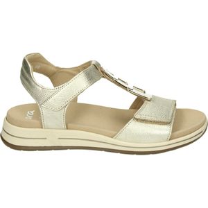 Ara - OSAKA-S - Sandalen - Platinakleur - Sleehak - Klittenbandsluiting