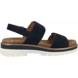 Ara - Malaga - Sandalen - Donkerblauw - Klittenbandsluiting - Plateauhak