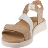 Ara - Madeira - Sandaal - Zand/Wit/Platinakleur - Sleehak