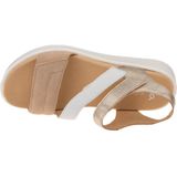Ara - Madeira - Sandaal - Zand/Wit/Platinakleur - Sleehak