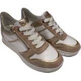 ARA NEAPEL sneakers voor dames, zand, platina, wit, 38,5 EU, zand platina wit, 38.5 EU