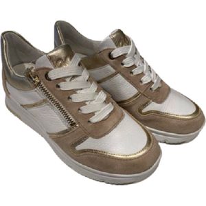 ARA Neapel Sneakers voor dames, zand, platina, wit, 39 EU, zand platina wit, 39 EU