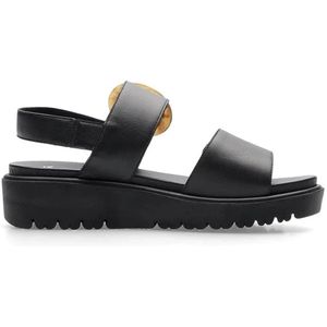 Ara - Bilbao - Sandalen - Zwart - Plateauhak met Verwijderbaar Voetbed