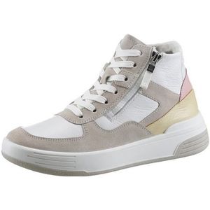 ARA Master sneakers voor dames, shell, wit, flamingo, vanille, 38 EU breed, Shell wit flamingo vanille, 38 EU Breed