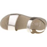 Sandaal - Effen - Leer - Velcro Sluiting - Sleehak