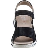 Sandaal - Tampa - Effen - Leer - Velcro Sluiting - Sleehak