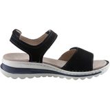 Sandaal - Tampa - Effen - Leer - Velcro Sluiting - Sleehak