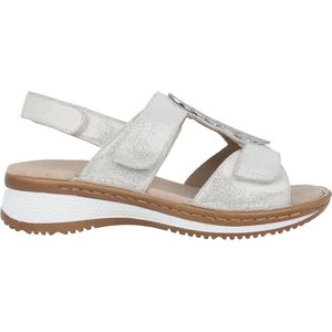 Ara Hawaii - Dames Sandaal - Wit - Leren Bovenwerk - Klittenbandsluitingen