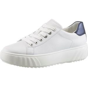 ARA Monaco Sneakers voor dames, wit, maat 42,5 EU breed, Witte nacht, 42.5 EU Breed