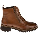 Ara - KENT - Veterlaarsjes - Cognac - Met Profielzool - Ritssluiting - Vetersluiting