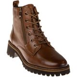 Ara - KENT - Veterlaarsjes - Cognac - Met Profielzool - Ritssluiting - Vetersluiting