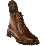Ara - KENT - Veterlaarsjes - Cognac - Met Profielzool - Ritssluiting - Vetersluiting