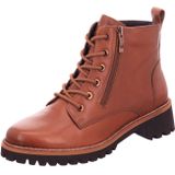 Ara - KENT - Veterlaarsjes - Cognac - Met Profielzool - Ritssluiting - Vetersluiting