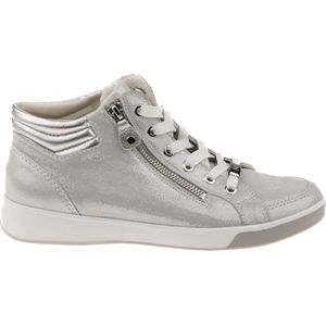 ARA ROM Sneakers voor dames, wit, zilver, 38 EU, wit, zilver, 38 EU