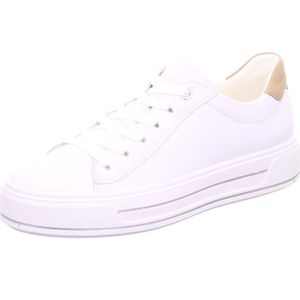 ara, Schoenen, Dames, Wit, 41 EU, Bamboe, Witte Platform Sneakers met Bamboe Voering