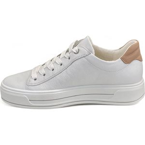 ARA - Canberra - Damessneakers - White Sand - Uitneembaar Voetbed - Zeer Zacht Bamboe