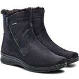 Enkellaarsjes München - Effen - Textiel - Sleehak - Ritssluiting