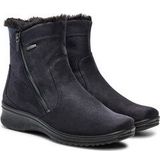 Enkellaarsjes München - Effen - Textiel - Sleehak - Ritssluiting