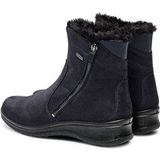 Enkellaarsjes München - Effen - Textiel - Sleehak - Ritssluiting